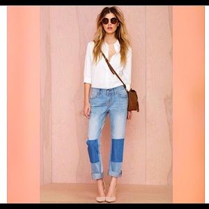 NASTY GAL Patch Jeans